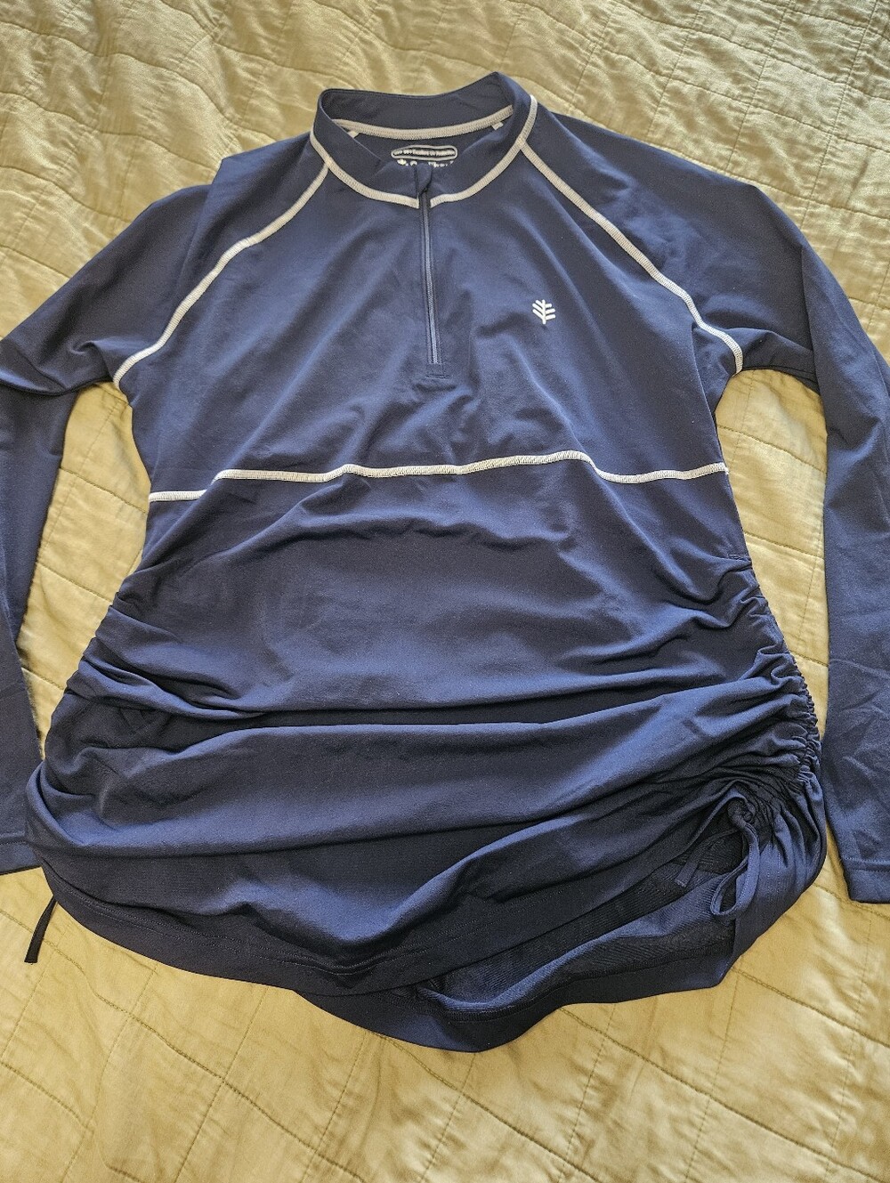 Coolibar Lawai Ruche Swim Shirt